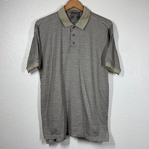 INTERNATIONAL WATERS Modern Casuals Collared Polo Shirt Mercerized Cotton Large?